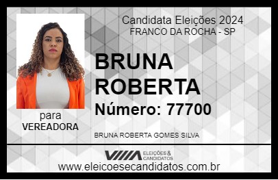 Candidato BRUNA ROBERTA 2024 - FRANCO DA ROCHA - Eleições