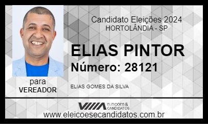 Candidato ELIAS PINTOR 2024 - HORTOLÂNDIA - Eleições