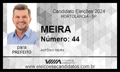 Candidato MEIRA 2024 - HORTOLÂNDIA - Eleições