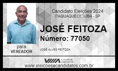 Candidato JOSÉ FEITOZA 2024 - ITAQUAQUECETUBA - Eleições