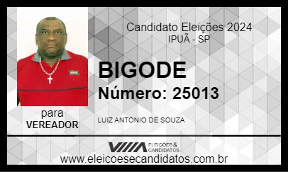 Candidato BIGODE 2024 - IPUÃ - Eleições