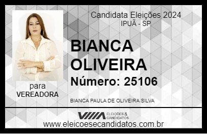 Candidato BIANCA OLIVEIRA 2024 - IPUÃ - Eleições