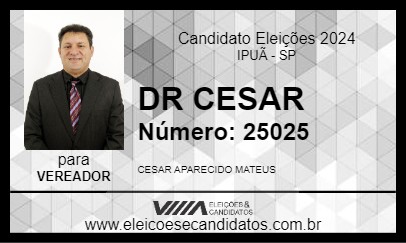 Candidato DR CESAR 2024 - IPUÃ - Eleições