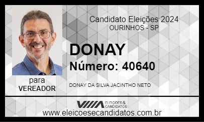 Candidato DONAY 2024 - OURINHOS - Eleições