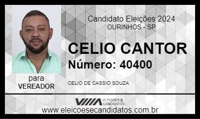 Candidato CELIO CANTOR 2024 - OURINHOS - Eleições