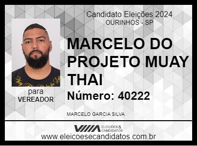 Candidato MARCELO DO PROJETO MUAY THAI 2024 - OURINHOS - Eleições