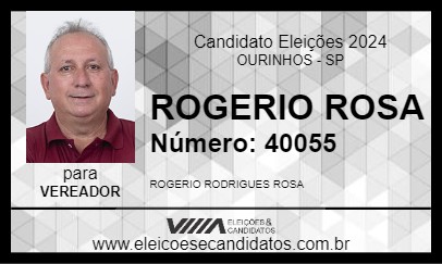 Candidato ROGERIO ROSA 2024 - OURINHOS - Eleições