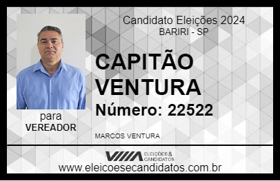 Candidato CAPITÃO VENTURA 2024 - BARIRI - Eleições