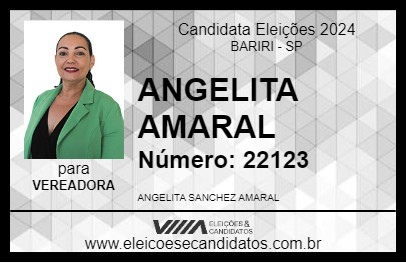 Candidato ANGELITA AMARAL 2024 - BARIRI - Eleições