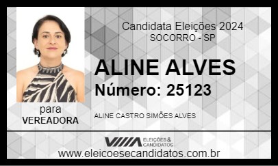 Candidato ALINE ALVES 2024 - SOCORRO - Eleições