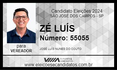 Candidato ZÉ LUÍS 2024 - SÃO JOSÉ DOS CAMPOS - Eleições