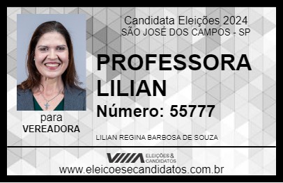 Candidato PROFESSORA LILIAN 2024 - SÃO JOSÉ DOS CAMPOS - Eleições