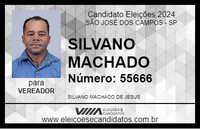 Candidato SILVANO MACHADO 2024 - SÃO JOSÉ DOS CAMPOS - Eleições