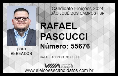 Candidato RAFAEL PASCUCCI 2024 - SÃO JOSÉ DOS CAMPOS - Eleições