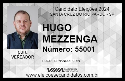 Candidato HUGO MEZZENGA 2024 - SANTA CRUZ DO RIO PARDO - Eleições