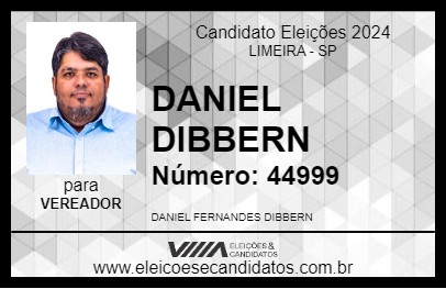 Candidato DANIEL DIBBERN 2024 - LIMEIRA - Eleições