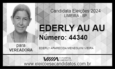 Candidato EDERLY AU AU 2024 - LIMEIRA - Eleições