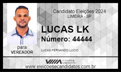 Candidato LUCAS LK 2024 - LIMEIRA - Eleições