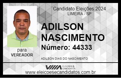 Candidato ADILSON NASCIMENTO 2024 - LIMEIRA - Eleições