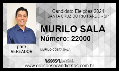 Candidato MURILO SALA 2024 - SANTA CRUZ DO RIO PARDO - Eleições