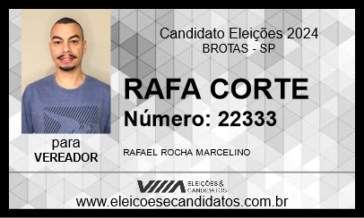 Candidato RAFA CORTE 2024 - BROTAS - Eleições