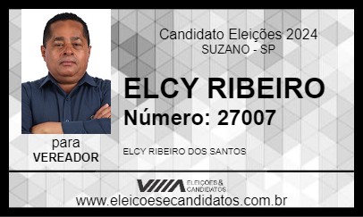 Candidato ELCY RIBEIRO 2024 - SUZANO - Eleições