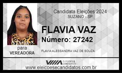 Candidato FLAVIA VAZ 2024 - SUZANO - Eleições