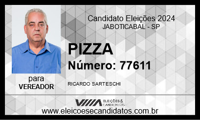 Candidato PIZZA 2024 - JABOTICABAL - Eleições