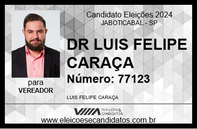 Candidato DR LUIS FELIPE CARAÇA 2024 - JABOTICABAL - Eleições