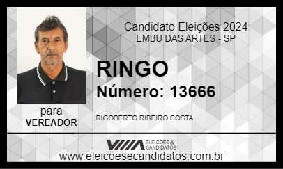 Candidato RINGO 2024 - EMBU DAS ARTES - Eleições