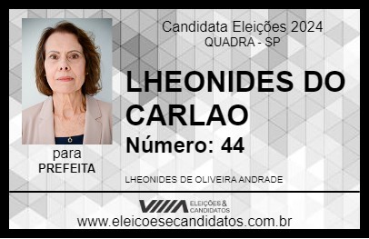 Candidato LHEONIDES DO CARLAO 2024 - QUADRA - Eleições