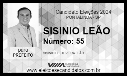 Candidato SISINIO LEÃO 2024 - PONTALINDA - Eleições