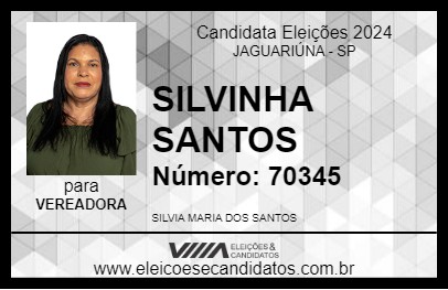 Candidato SILVINHA SANTOS 2024 - JAGUARIÚNA - Eleições