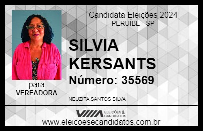 Candidato SILVIA KERSANTS 2024 - PERUÍBE - Eleições