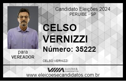 Candidato CELSO  VERNIZZI 2024 - PERUÍBE - Eleições