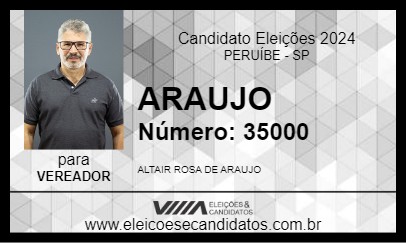 Candidato ARAUJO 2024 - PERUÍBE - Eleições