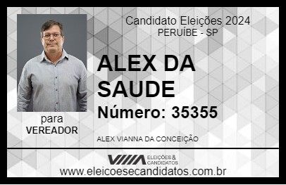 Candidato ALEX  DA SAUDE 2024 - PERUÍBE - Eleições