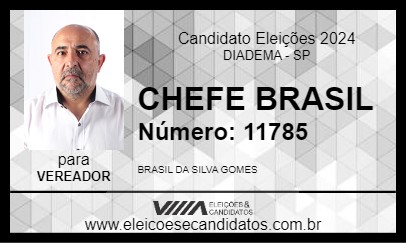 Candidato CHEFE BRASIL 2024 - DIADEMA - Eleições