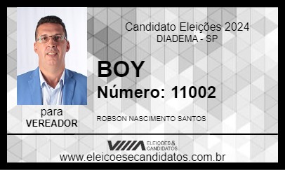 Candidato BOY 2024 - DIADEMA - Eleições