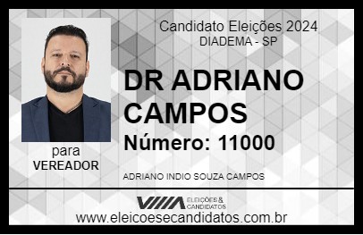 Candidato DR ADRIANO CAMPOS 2024 - DIADEMA - Eleições