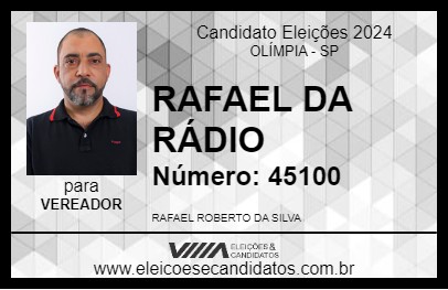 Candidato RAFAEL DA RÁDIO 2024 - OLÍMPIA - Eleições