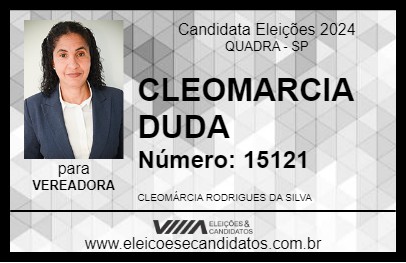 Candidato CLEOMARCIA DUDA 2024 - QUADRA - Eleições