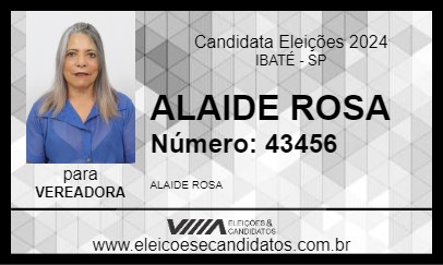 Candidato ALAIDE ROSA 2024 - IBATÉ - Eleições