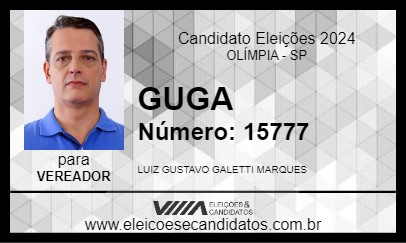 Candidato GUGA 2024 - OLÍMPIA - Eleições