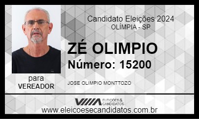 Candidato ZÉ OLIMPIO 2024 - OLÍMPIA - Eleições