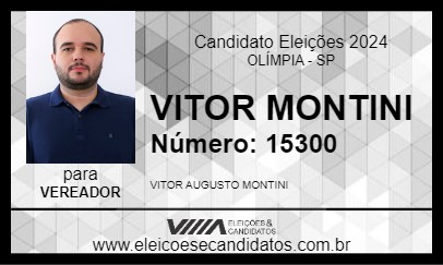 Candidato VITOR MONTINI 2024 - OLÍMPIA - Eleições