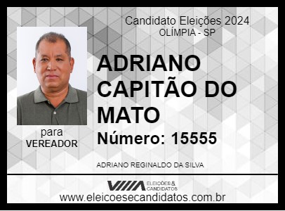 Candidato ADRIANO CAPITÃO DO MATO 2024 - OLÍMPIA - Eleições