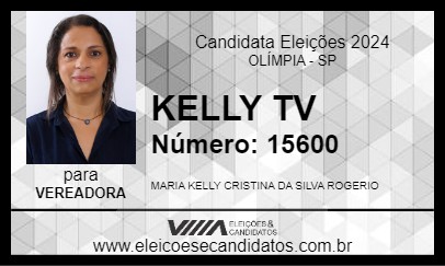 Candidato KELLY TV 2024 - OLÍMPIA - Eleições