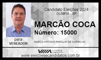 Candidato MARCÃO COCA 2024 - OLÍMPIA - Eleições