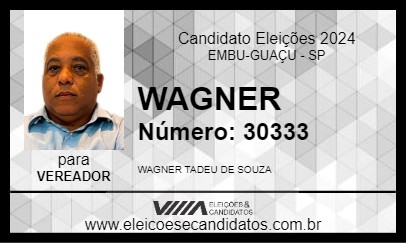 Candidato WAGNER 2024 - EMBU-GUAÇU - Eleições